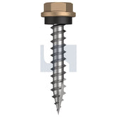 Hobsons - #10-12 x 30 Pale Terracotta - Cl4 As3566 Type 17 Hex Head + Washer | Q596-Pt (Pack Of 1000)